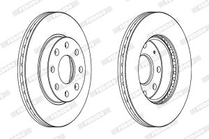 Disc frana -> CHEVROLET SPARK (M300) 1.0 benzina 68 cai -> FERODO DDF1279C