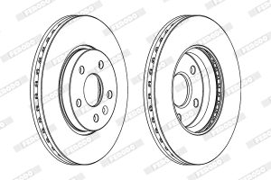 Disc frana -> CHEVROLET CRUZE hatchback (J305) 1.4 benzina 140 cai -> FERODO DDF1869C