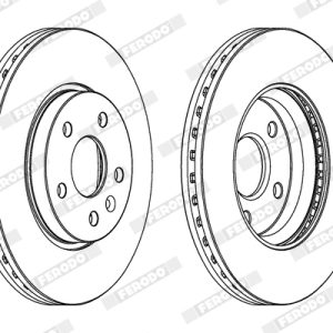 Disc frana -> CHEVROLET CRUZE hatchback (J305) 1.4 benzina 140 cai -> FERODO DDF1869C