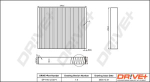 Filtru polen -> CHEVROLET CRUZE Station Wagon (J308) 1.4 benzina 140 cai -> DRIVE DP1110.12.0271