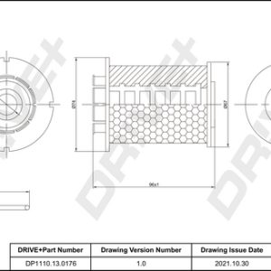 Filtru combustibil -> CHEVROLET AVEO hatchback (T300) 1.3 D diesel 75 cai -> DRIVE DP1110.13.0176
