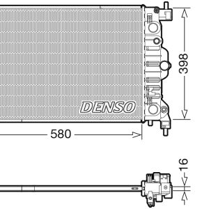 Radiator racire motor -> CHEVROLET TRAX 1.6 benzina 116 cai -> DENSO DRM20117