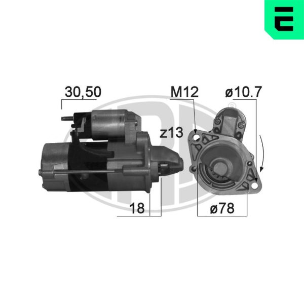 Electromotor -> CHEVROLET CRUZE Station Wagon (J308) 1.7 TD diesel 110 cai -> ERA 220802A