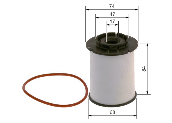 Filtru combustibil -> CHEVROLET AVEO hatchback (T300) 1.3 D diesel 75 cai -> BOSCH F 026 402 356