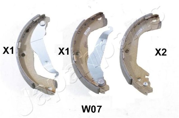 Set saboti frana -> CHEVROLET CRUZE (J300) 1.6 benzina 109 cai -> JAPANPARTS GF-W07AF