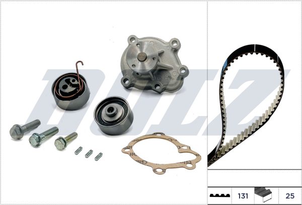 Set pompa apa + curea dintata -> CHEVROLET CRUZE hatchback (J305) 1.7 TD diesel 110 cai -> DOLZ KD137