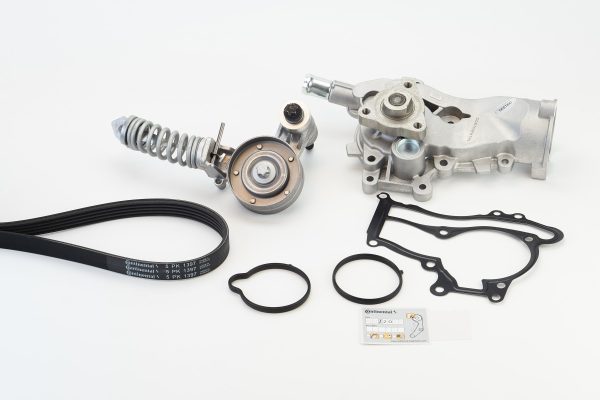 Pompa apa + Set curea transmisie cu caneluri -> CHEVROLET CRUZE Station Wagon (J308) 1.4 benzina 140 cai -> CONTITECH 5PK1397WP1