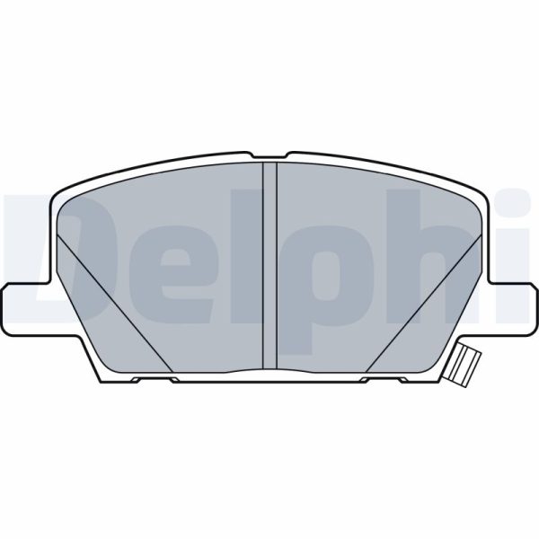 Placute frana -> CHEVROLET TRAX 1.4 benzina 140 cai -> DELPHI LP3482