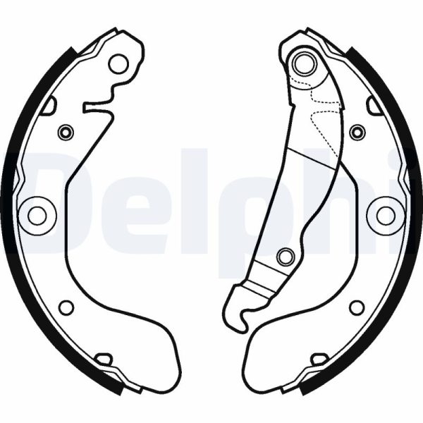Set saboti frana -> CHEVROLET AVEO hatchback (T300) 1.2 benzina 69 cai -> DELPHI LS2114