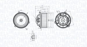 Ventilator habitaclu -> CHEVROLET TRAX 1.4 LPG Benzina/Autogaz (GPL) 140 cai -> MAGNETI MARELLI 069412363010