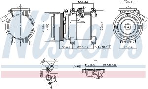 Compresor climatizare -> CHEVROLET SPARK (M300) 1.0 benzina 68 cai -> NISSENS 891011