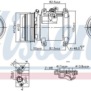 Compresor climatizare -> CHEVROLET SPARK (M300) 1.0 benzina 68 cai -> NISSENS 891011