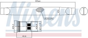 Uscator aer conditionat -> CHEVROLET AVEO limuzina (T300) 1.2 benzina 69 cai -> NISSENS 95786