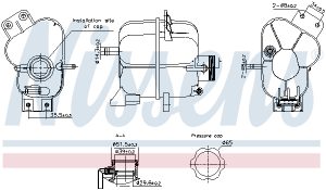 Vas de expansiune racire -> CHEVROLET SPARK (M300) 1.0 benzina 68 cai -> NISSENS 996343