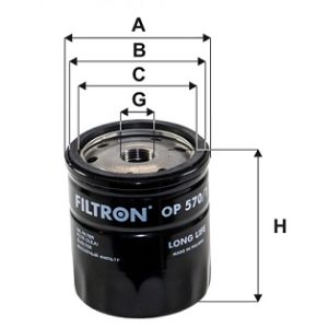 Filtru ulei -> CHEVROLET CRUZE (J300) 1.6 benzina 109 cai -> FILTRON OP 570/1
