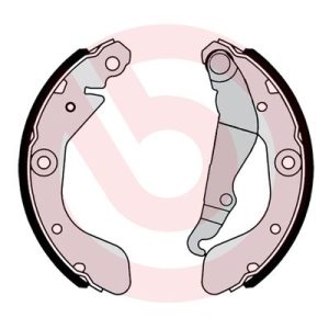 Set saboti frana -> CHEVROLET AVEO hatchback (T300) 1.2 benzina 69 cai -> BREMBO S 10 519
