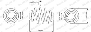 Arc spiral -> CHEVROLET CRUZE Station Wagon (J308) 1.4 benzina 140 cai -> MONROE SN3987