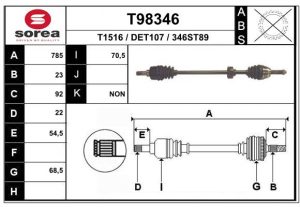 Planetara -> CHEVROLET SPARK (M150) 0.8 benzina 52 cai -> EAI T98346