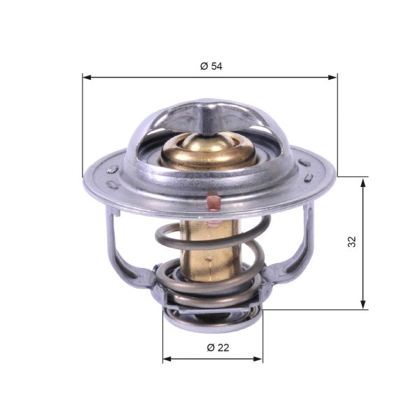 Termostat lichid racire -> CHEVROLET CRUZE (J300) 1.7 TD diesel 110 cai -> GATES TH42589G1