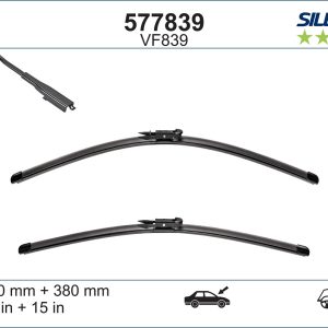 Lamela stergator -> CHEVROLET AVEO hatchback (T300) 1.2 benzina 69 cai -> VALEO 577839