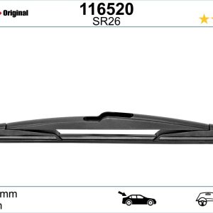 Lamela stergator -> CHEVROLET AVEO hatchback (T300) 1.2 benzina 69 cai -> SWF 116520