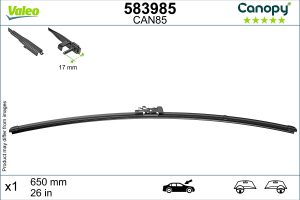 Lamela stergator -> CHEVROLET AVEO hatchback (T300) 1.2 benzina 69 cai -> VALEO 583985