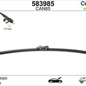 Lamela stergator -> CHEVROLET AVEO hatchback (T300) 1.2 benzina 69 cai -> VALEO 583985