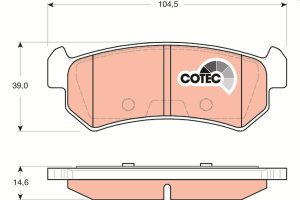Placute frana CHEVROLET LACETTI combi (J200) 1.6 benzina 109 cai TRW GDB3348