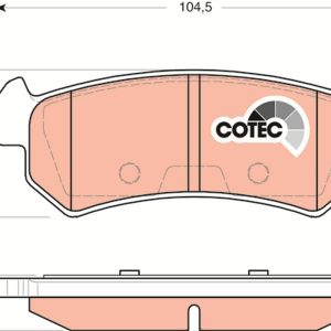 Placute frana CHEVROLET LACETTI combi (J200) 1.6 benzina 109 cai TRW GDB3348