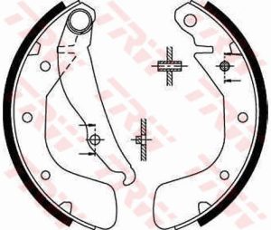 Set saboti frana CHEVROLET LACETTI (J200) 1.4 16V benzina 95 cai TRW GS8543