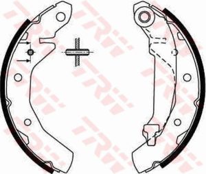 Set saboti frana CHEVROLET MATIZ (M200, M250) 1.0 LPG Benzina/Autogaz (GPL) 67 cai TRW GS8645