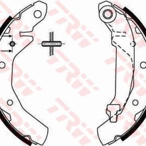 Set saboti frana CHEVROLET MATIZ (M200, M250) 1.0 benzina 65 cai TRW GS8645