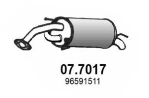 Toba esapament finala CHEVROLET MATIZ (M200, M250) 0.8 LPG Benzina/Autogaz (GPL) 52 cai ASSO 07.7017