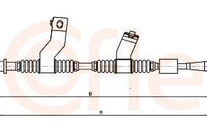 Cablu frana de parcare CHEVROLET LACETTI (J200) 2.0 D diesel 121 cai COFLE 17.3515