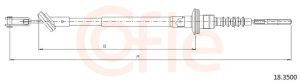Cablu ambreiaj CHEVROLET MATIZ (M200, M250) 0.8 benzina 52 cai COFLE 18.3500