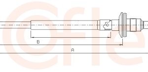 Cablu ambreiaj CHEVROLET MATIZ (M200, M250) 1.0 benzina 64 cai COFLE 18.3502