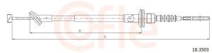 Cablu ambreiaj CHEVROLET MATIZ (M200, M250) 0.8 benzina 52 cai COFLE 18.3503
