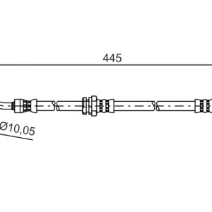 Furtun frana CHEVROLET LACETTI combi (J200) 1.6 LPG Benzina/Autogaz (GPL) 109 cai BOSCH 1 987 481 386