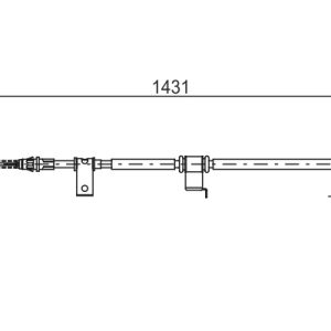 Cablu frana de parcare CHEVROLET CAPTIVA Van (C100) VCDi diesel 126 cai BOSCH 1 987 482 293