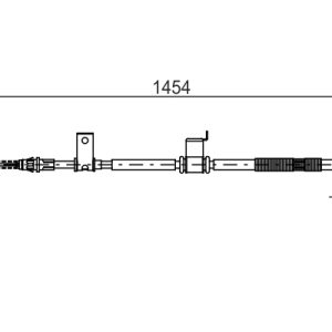 Cablu frana de parcare CHEVROLET CAPTIVA Van (C100) VCDi diesel 126 cai BOSCH 1 987 482 294
