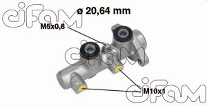 Pompa centrala frana CHEVROLET MATIZ (M200, M250) 0.8 benzina 52 cai CIFAM 202-513