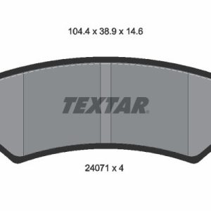 Placute frana CHEVROLET LACETTI combi (J200) 1.6 benzina 109 cai TEXTAR 2407101