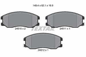 Placute frana CHEVROLET CAPTIVA Van (C100) VCDi diesel 126 cai TEXTAR 2451001