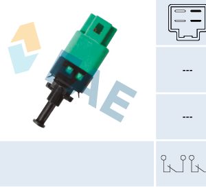 Comutator lumini frana CHEVROLET MATIZ (M200, M250) 0.8 LPG Benzina/Autogaz (GPL) 52 cai FAE 24781