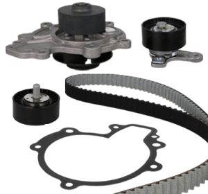 Set pompa apa + curea dintata CHEVROLET CAPTIVA Van (C100) VCDi tractiune integrala diesel 150 cai METELLI 30-1068-1
