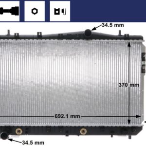 Radiator racire motor CHEVROLET LACETTI (J200) 1.6 benzina 109 cai MAHLE ORIGINAL CR 1311 000S