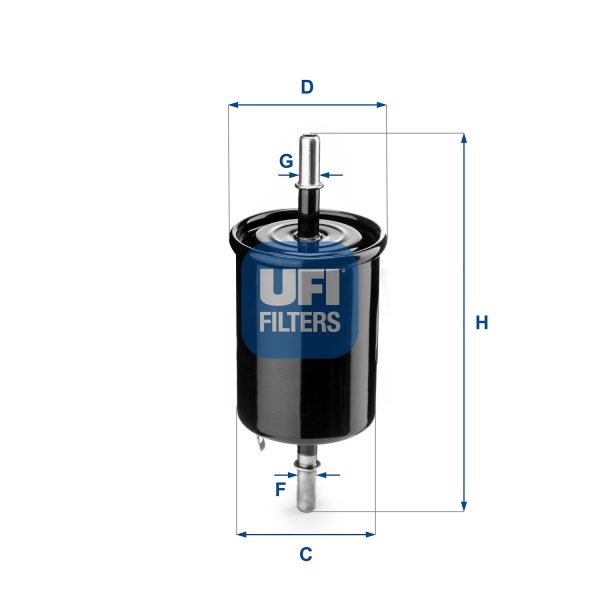 Filtru combustibil CHEVROLET MATIZ (M200, M250) 0.8 LPG Benzina/Autogaz (GPL) 52 cai UFI 31.843.00
