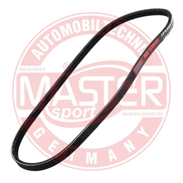 Curea transmisie cu caneluri CHEVROLET MATIZ (M200, M250) 0.8 LPG Benzina/Autogaz (GPL) 52 cai MASTERSPORT GERMANY 3PK665-PCS-MS