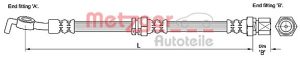 Furtun frana CHEVROLET LACETTI (J200) 1.4 16V benzina 95 cai METZGER 4110193