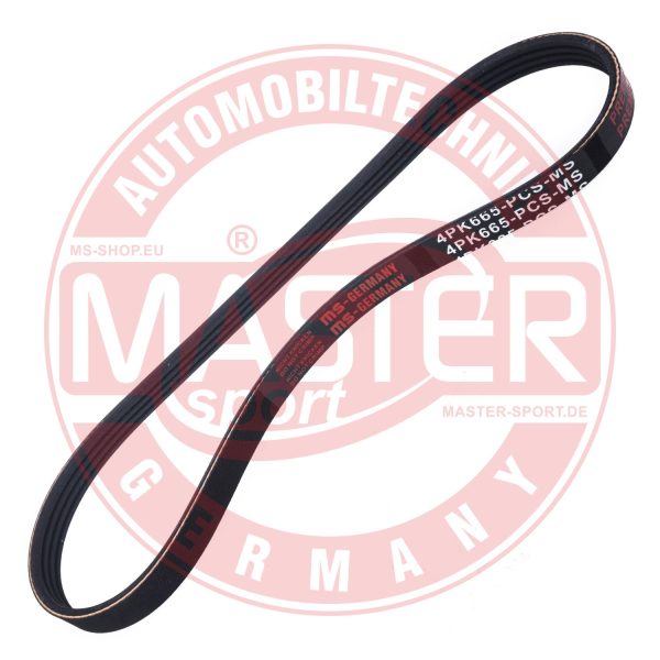 Curea transmisie cu caneluri CHEVROLET MATIZ (M200, M250) 1.0 LPG Benzina/Autogaz (GPL) 67 cai MASTERSPORT GERMANY 4PK665-PCS-MS